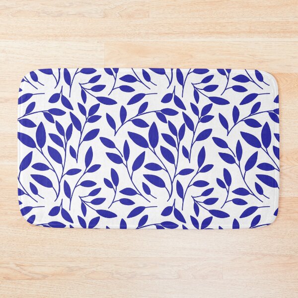 Item preview, Blue leaves mediterranean design  designed and sold by cbycarolinam.