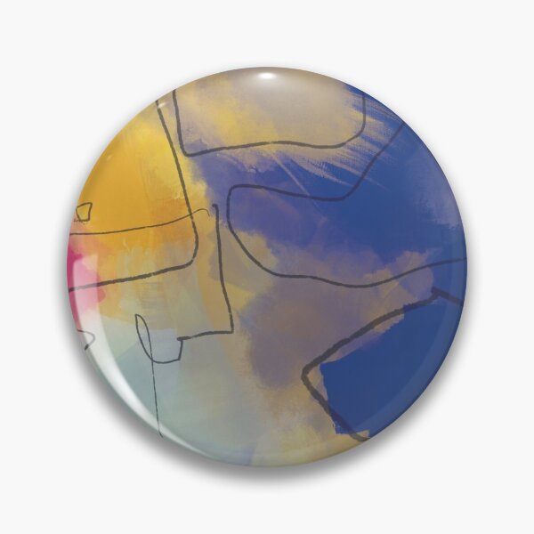 Item preview, Large Abstract Art, Yellow Mellow designed and sold by LanrivArtStudio.