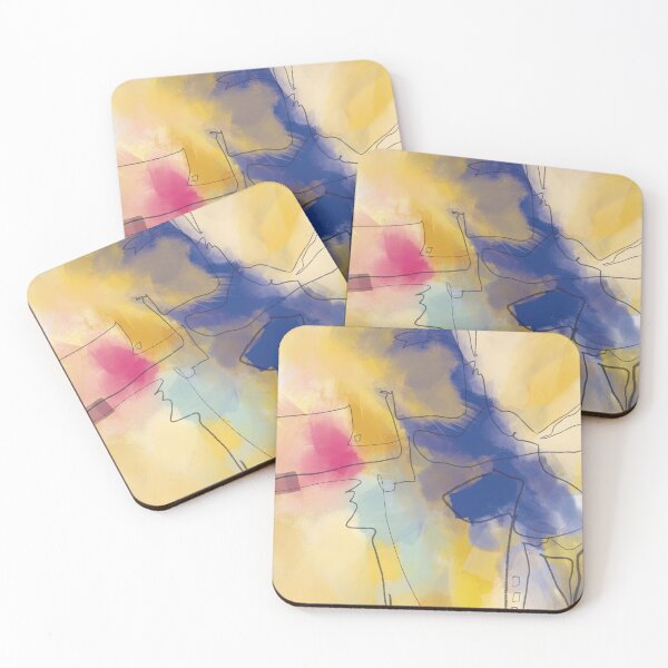 Item preview, Large Abstract Art, Yellow Mellow designed and sold by LanrivArtStudio.