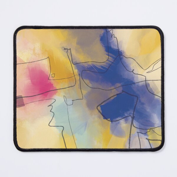 Item preview, Large Abstract Art, Yellow Mellow designed and sold by LanrivArtStudio.