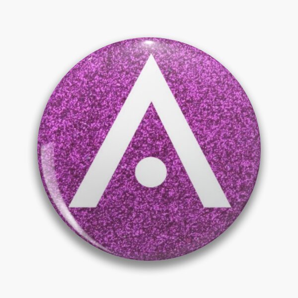 Item preview, Dark Pink Glitter Aveda Logo designed and sold by Dalaura.