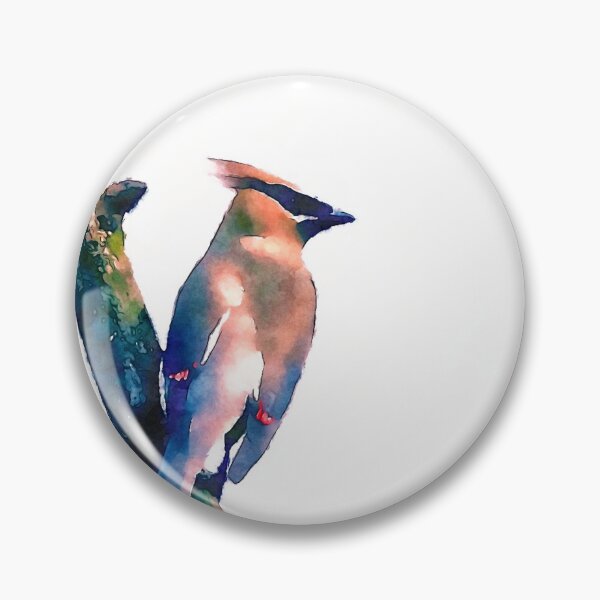 Item preview, Cedar Waxwing Watercolor designed and sold by Zurickdesigns.