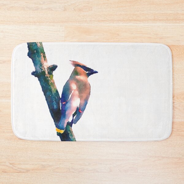 Item preview, Cedar Waxwing Watercolor designed and sold by Zurickdesigns.