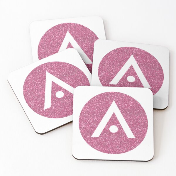 Item preview, Bright Pink Glitter Aveda Logo designed and sold by Dalaura.