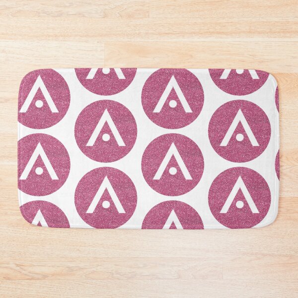 Item preview, Bright Pink Glitter Aveda Logo designed and sold by Dalaura.