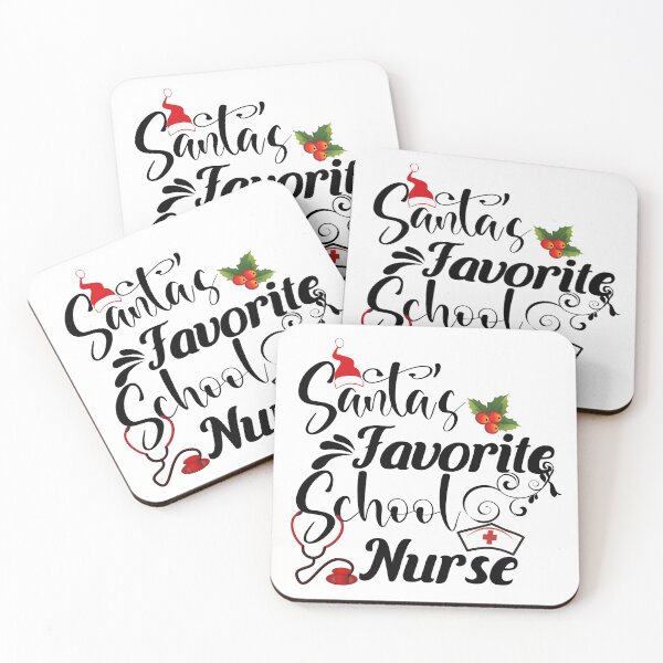 Item preview, Santa s Favorite School Nurse Christmas Nurse Gift designed and sold by PinkPandaDesign.