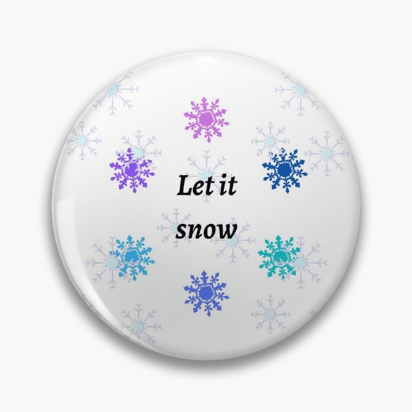 Item preview, Let it Snow with snowflakes designed and sold by Fionamyles.