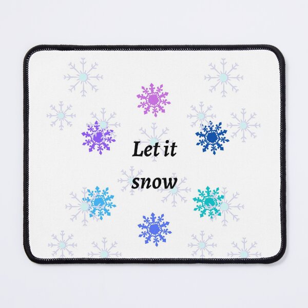 Item preview, Let it Snow with snowflakes designed and sold by Fionamyles.