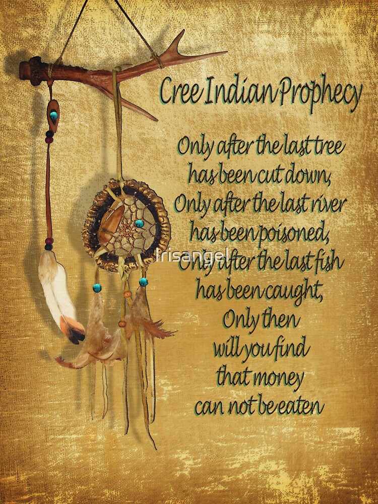 Native American Indian Prophecy T-Shirt - Climate Change Political Tshirts