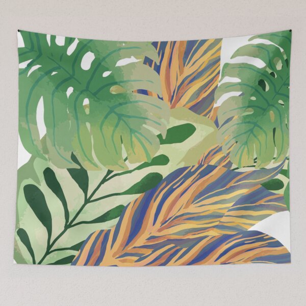 Item preview, Colourful Tropical Vibe Leafy  designed and sold by SweetbeStore.