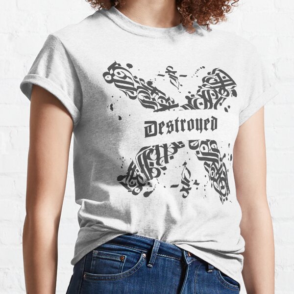 Destroyed tattoo style Classic T-Shirt