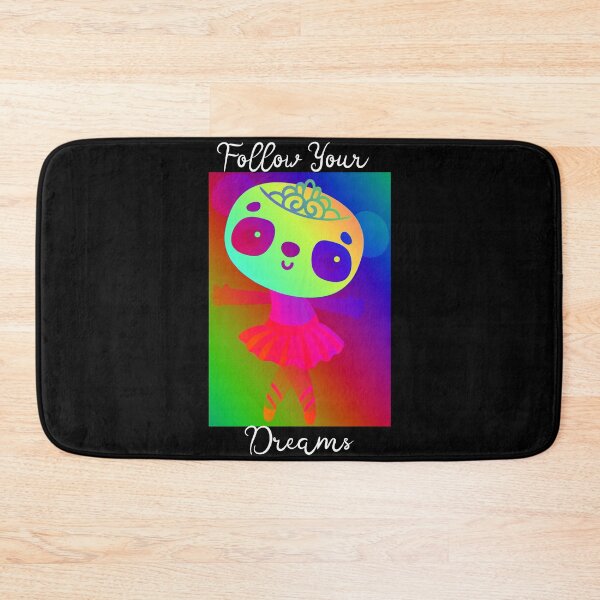 Item preview, Rainbow Ballerina Panda - Follow Your Dreams -Black designed and sold by Wheeler-Styl3.