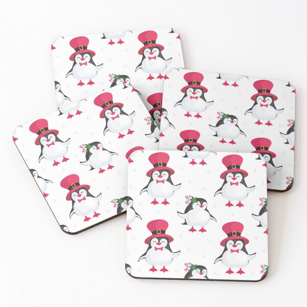 Item preview, Funny Penguins Christmas Seamless Patterns No.2 - funny penguin,  funny patterns designed and sold by Delandor.