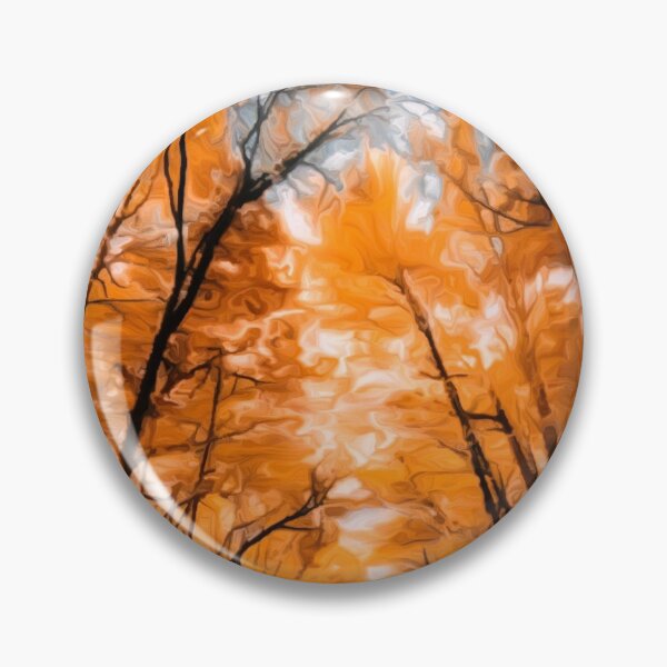 Artikelvorschau, Orange Fall Forest Trail Oil Painting entworfen und verkauft von Zurickdesigns.