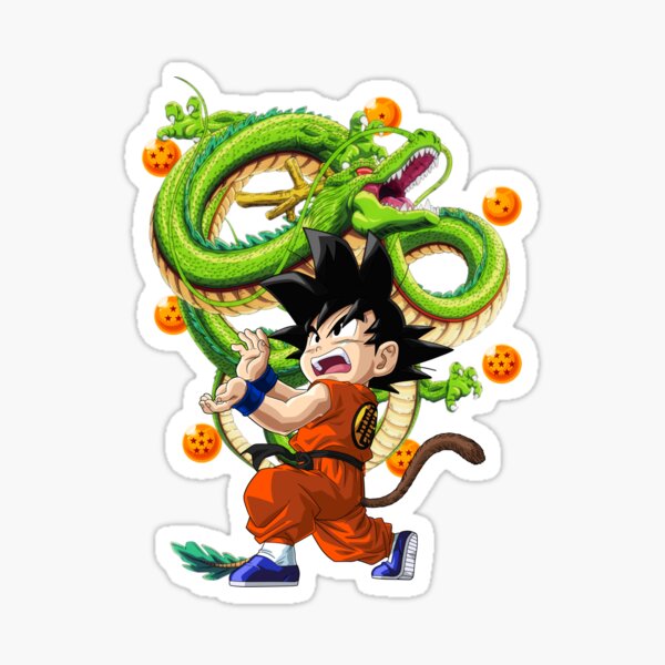 Sticker Mural Dragon Ball GT Goku Vegeta - Saiyan-Boutik