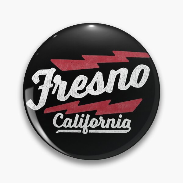 Item preview, Fresno CA | Retro Lightning Rock Logo designed and sold by retroready.