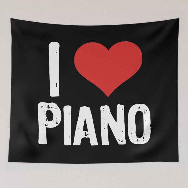 Item preview, I Love Piano designed and sold by The "I Love Everything" Shop.