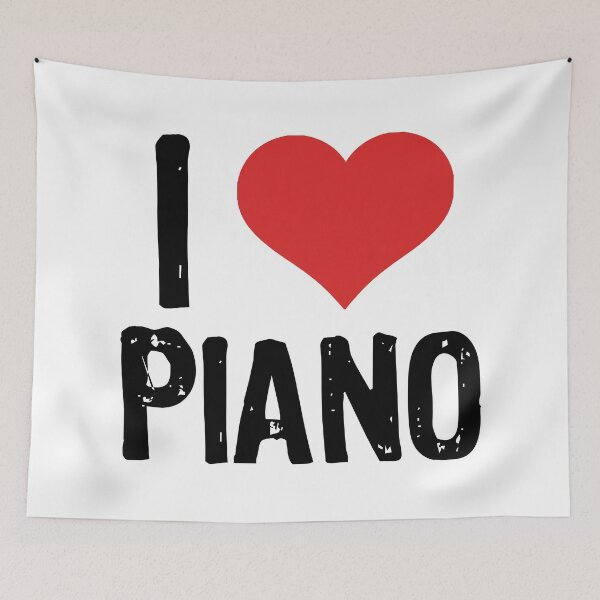 Item preview, I Love Piano designed and sold by The "I Love Everything" Shop.
