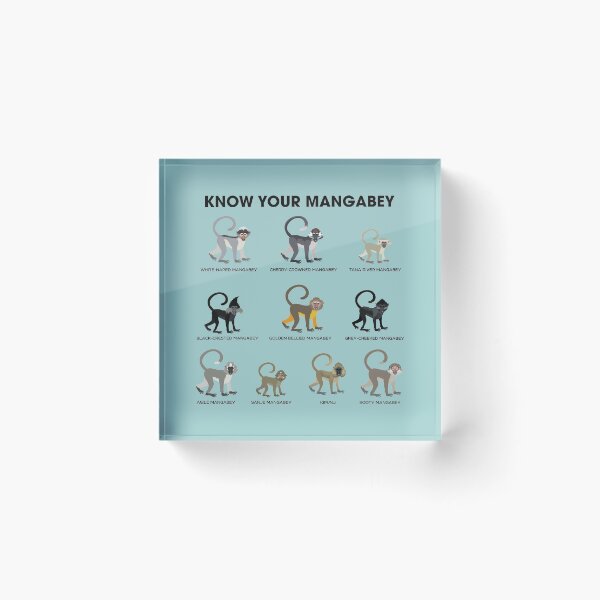 Item preview, Know Your Mangabey designed and sold by Peppermint Narwhal.
