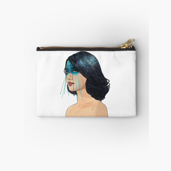 Item preview, Blue Galaxy Hair Portrait designed and sold by ArtfulBonBon.