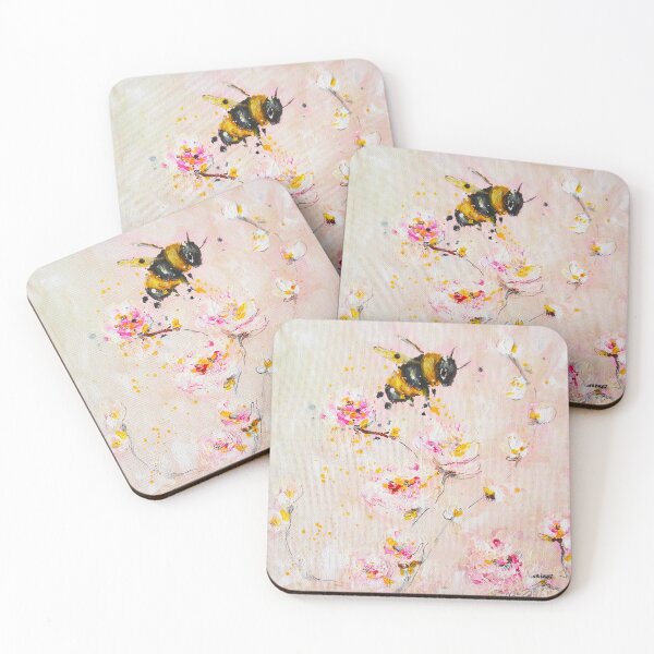Item preview, Bumble Bee floral art designed and sold by Ingrida Blinkeviciute.