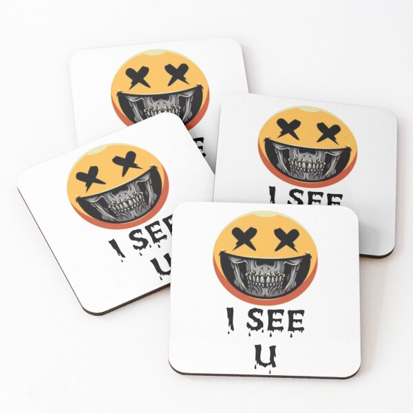 Item preview, I SEE YOU CREEPY EMOJI/SKELETON GHOSTOBER DESIGN designed and sold by Malz03.