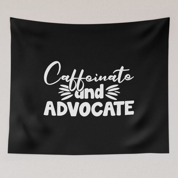 Item preview, Caffeinate And Advocate Awareness T-Shirt SLP Professional Special Ed Teacher Social Worker Gift Neurodiversity Afferming Mom designed and sold by Unicorny-Design.