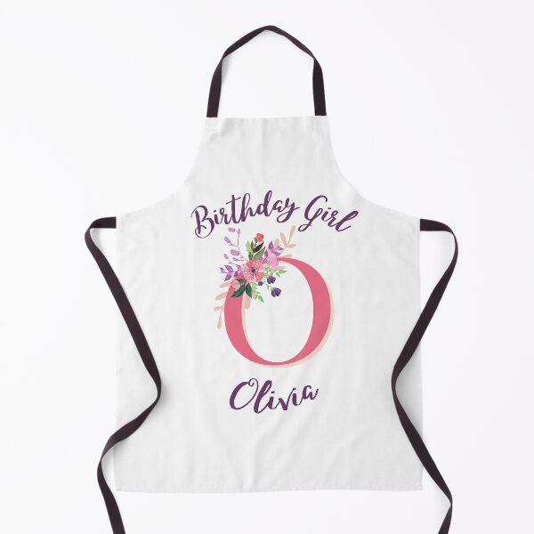 Item preview, Olivia Personalized Birthday Girl Floral Initial Design designed and sold by Partypumpkin.