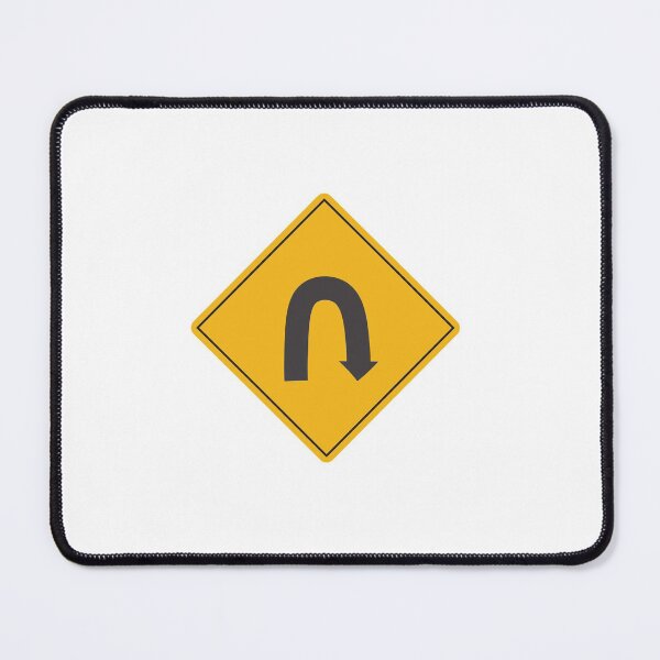 Item preview, Warning traffic sign U-TURN t-shirt | Warning traffic sign U-TURN poster  designed and sold by KARTICK DUTTA.
