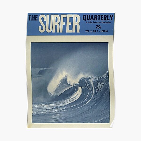 surfer quarterly vintage Poster