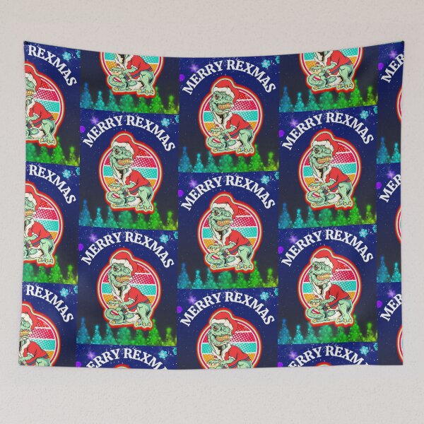 Item preview, Retro T Rex Santa Claus   designed and sold by WoodburyLake.