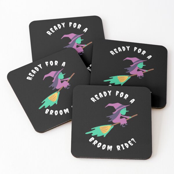 Item preview, Ready For a Broom Ride - Black Witch Broom Ride designed and sold by Recti.