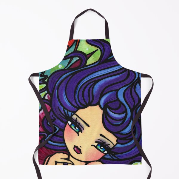Item preview, Blue Haired Whimsical Fantasy Mermaid  designed and sold by hannahlynnart.