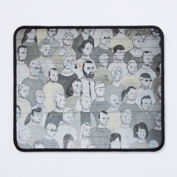 Item preview, Crowd of people women men pattern designed and sold by jsebouvi.