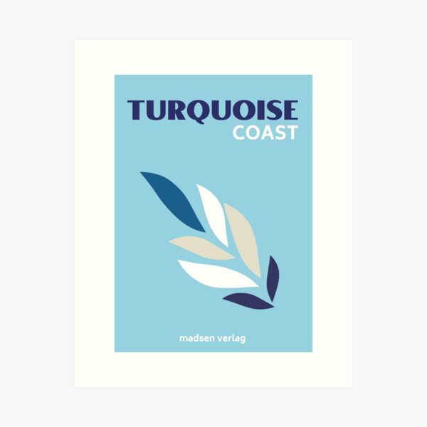 Item preview, Turquoise Coast Poster designed and sold by stickersworld31.