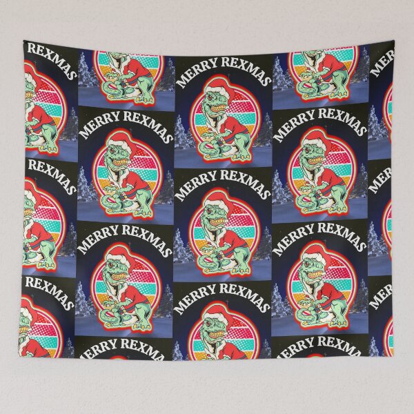 Item preview, Retro T Rex Santa Claus   designed and sold by WoodburyLake.