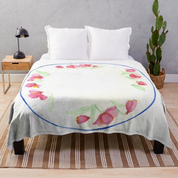 Item preview, Cherry Blossom Watercolor Plate designed and sold by laurabethlove.