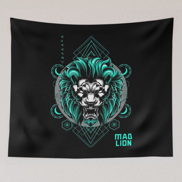 Item preview, Cool Japanese oni TEALdesign|Leo zodiac designed and sold by Design Repo.
