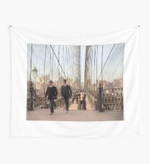 Brooklyn Bridge, New York, 1905 — Colorized Wall Tapestry