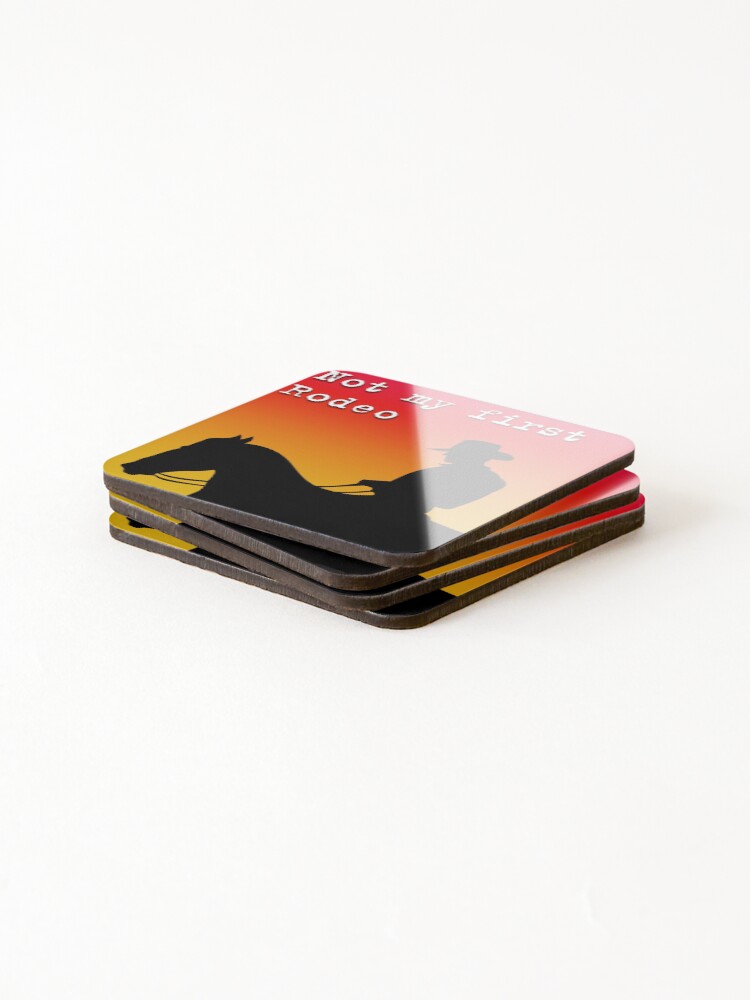 Thumbnail 4 of 5, Coasters (Set of 4), Not My First Rodeo designed and sold by NuarzDesign.