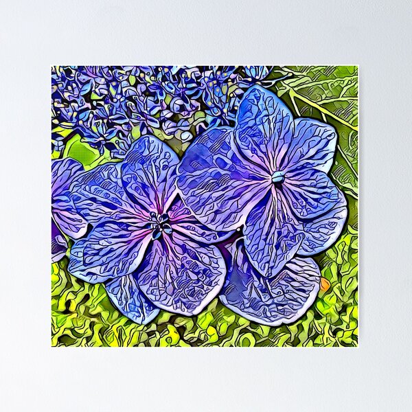 Item preview, Summer Blue Hydrangeas - Watercolor Cook designed and sold by SeaChangeDesign.