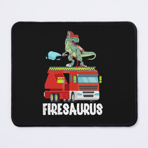 Item preview, Fire Fighter Saurus Firetruck Fireman Dinosaur designed and sold by backtrending.