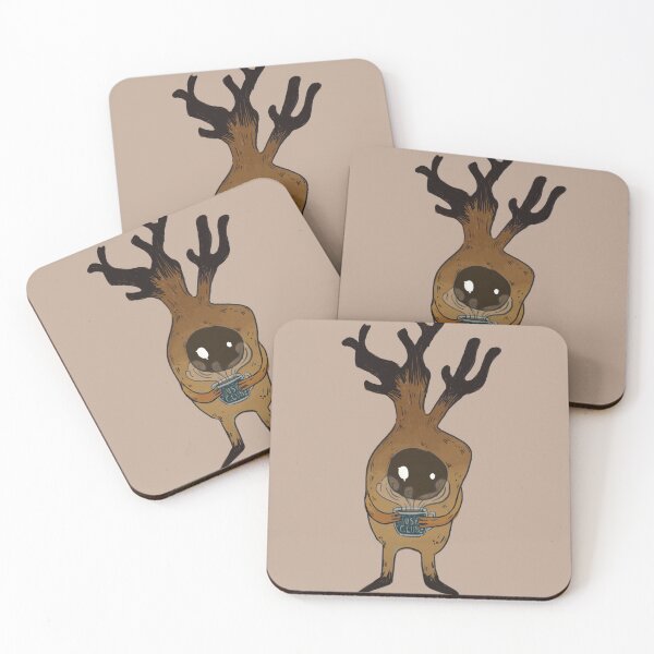 Item preview, Mushroom Fungi with Coffee - Cute Mushroom Illustration designed and sold by mumblesmusic.