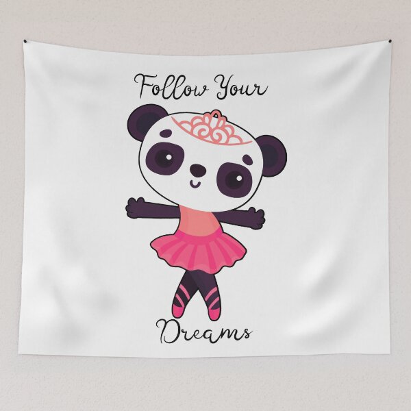 Item preview, Follow Your Dreams - Ballerina Panda - Pink designed and sold by Wheeler-Styl3.