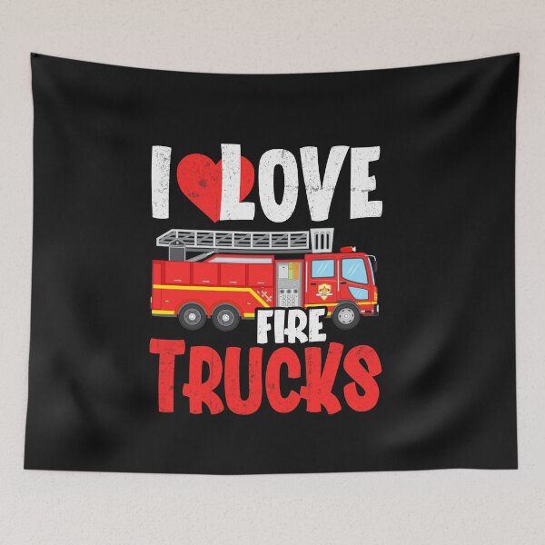 Item preview, I Love Fire Trucks designed and sold by backtrending.