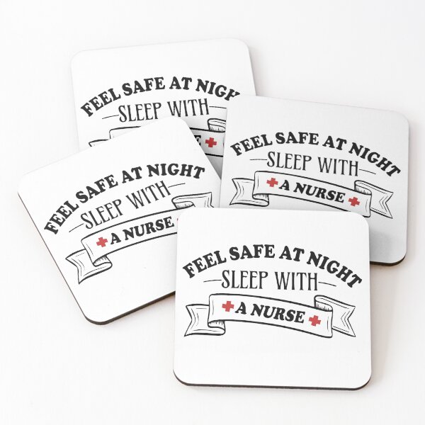 Item preview, Feel Safe At Night Sleep With A Nurse designed and sold by PinkPandaDesign.