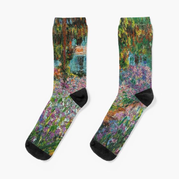 Aperçu de l'œuvre Iris dans le jardin de Monet à Giverny par Claude Monet créée et vendue par antiqueart.