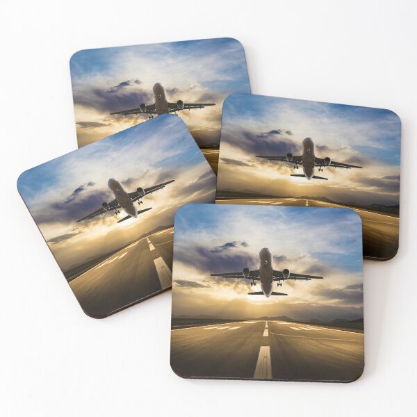 Item preview, Passenger Airplane Taking Off at Sunset   designed and sold by Ljubomir Cvijovic.