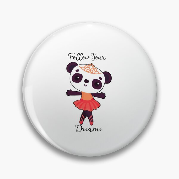Item preview, Follow Your Dreams - Ballerina Panda - Red designed and sold by Wheeler-Styl3.