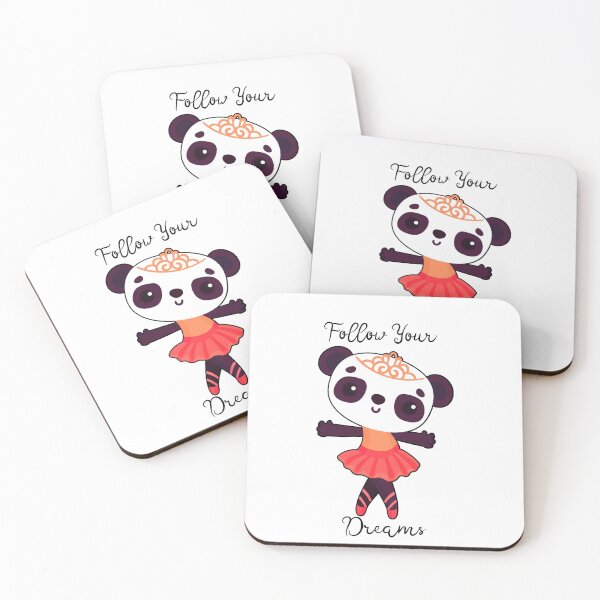 Item preview, Follow Your Dreams - Ballerina Panda - Red designed and sold by Wheeler-Styl3.
